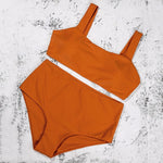 ZTVitality Brown Bikinis Wide Straps Push Up Bikini 2025 Padded High Waist Swimsuit Female Sexy Swimwear Women Brazilian Biquini