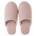 Japanese Style Mute Slippers Women Men Home Cotton Slipper Breathable Fabric Couple Spring Summer Shoes Suede Sole Ladies Slides
