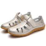 Split Leather Flat Sandals Women Fashion Summer Shoes Anti-slip Soft Sole Ladies Gladiator Sandal Breathable Sandalias SH031502