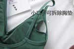 Women's Crop Top Ribbed Tube Top U-Back Comfort Bra Streetwear Camis Sexy Lingerie Seamless Underwear Sports Tank Bralette M-XL