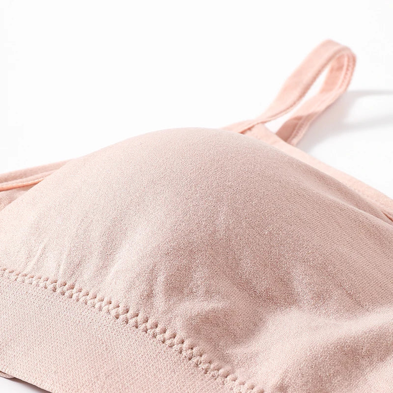 Women Seamless Bra And Panties Set Sexy High Waist Briefs Wire Free Bra Female Sexy Underwear Brazilian Panties Lingerie Set