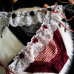 Women's Sexy Bandage Lace-Up Transparent Panty Seamless Cotton Crotch Briefs Buttocks Wrap Knickers Lady Underwear