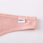 3Pcs/Set Women Cotton Thongs Panties Sexy Low Waist G-String Briefs Ladies Brazilian Lingerie Girls Breathable Intimates Bikini