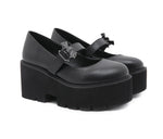 Spring Autumn Chunky Heel Vintage Lolita Shoes Women Platform Shoes Mary Jane Buckle Strap School Shoes For Girls Blackty7