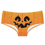 Halloween Pumpkin Skull Printed Lady T-pants Thin Breathable Ice Silk Women's Underpants Comfortable Seamless Female Knickers