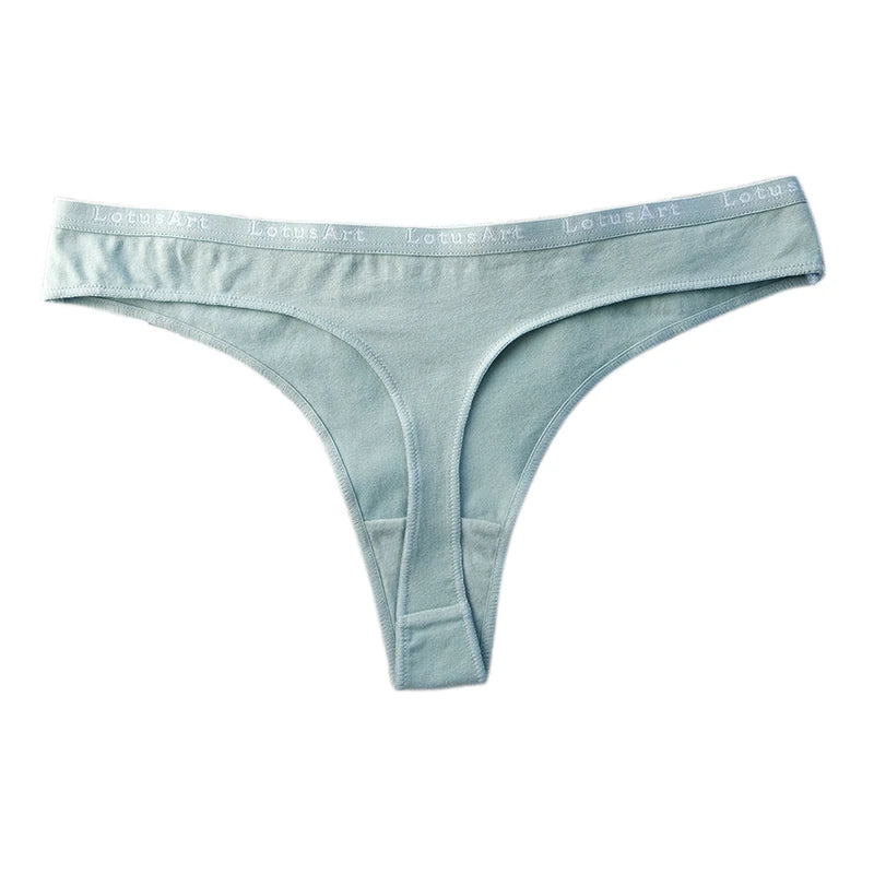 3Pcs/Set Cotton Panties Sexy G-string Low Rise Panties Women Seamless Underwear Set Female Underpants Breathable Lingerie Panty