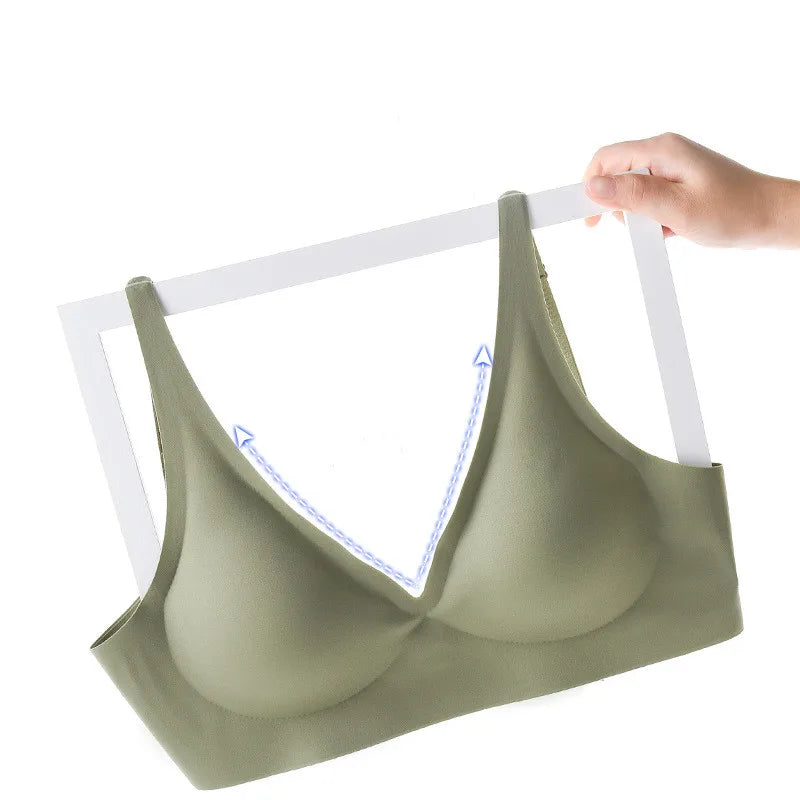 No Show Bras For Women Push-Up Bra Wire Free Brassiere Sexy Lingerie Padded Underwear Plus Size Sleepwear Bra Intimates S-3XL