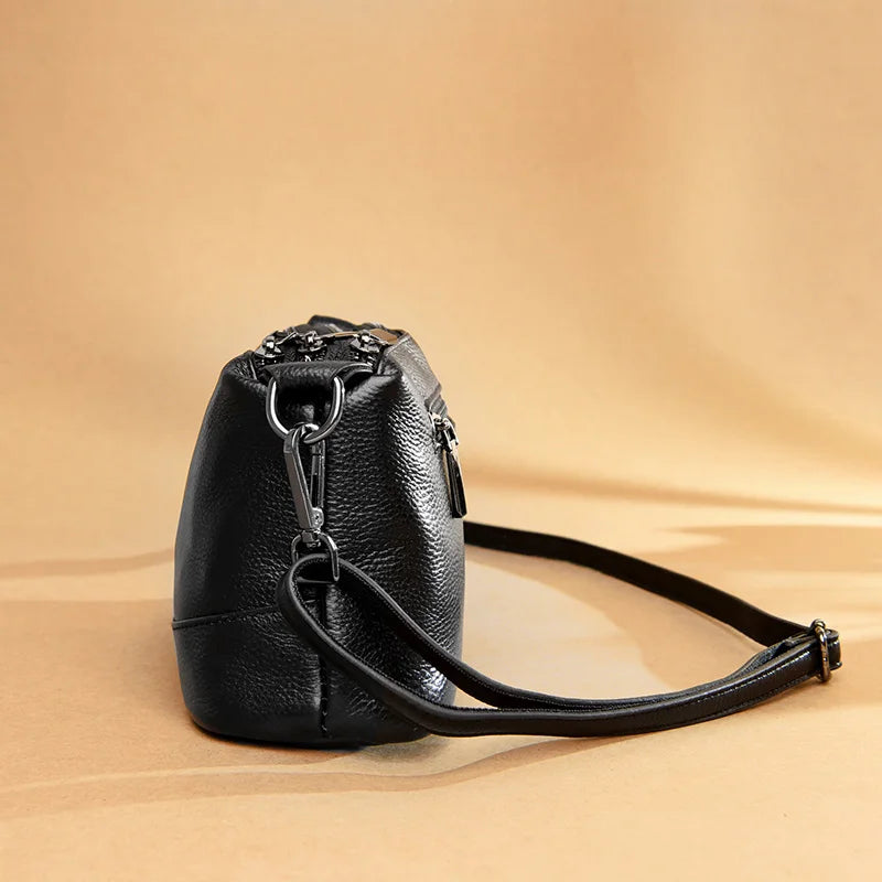 New Fashion Women Genuine Leather Handbags Women's bags Designer Female Shoulder Bags Luxury Brand Cowhide Ladies Messenger Bag