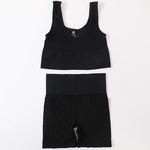 Women Bra And Panties Set Summer Tops Hip Push Up Shorts Active Bra Crop Top Lingerie Set Female Seamless Underwear