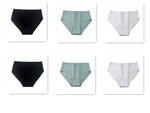 6Pcs/Set Women High Waist Cotton Briefs Breathable Panties Seamless Edge Comfort Underwear Solid Color Soft M-2XL Intimates