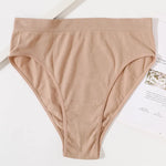 1Pc High Waist Panties Women Seamless Briefs High-Leg Cut Underpants Female Sexy Lingerie Solid Color Sport Underwear Panty S-L