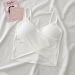 Women Crop Top Tube Top Seamless Underwear Female Crop Tops Girls Streetwear Sexy Lingerie Padded Tube Bra Bandeau Top Intimates