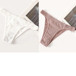2PCS/Set Seamless Women Brazilian Panties Female Underpants High Leg Cut Underwear Sexy Lingerie Bikini Sports Briefs M-L
