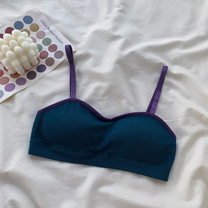 Padded Bras For Women Wireless Brassiere Comfort Push-Up Bra Female Underwear Sexy Lingerie Solid Color Intimates