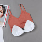 Women Tube Top Seamless Bra Crop Top Solid Color Sports Sexy Lingerie Active Bra Tops Underwear With Removable Pads