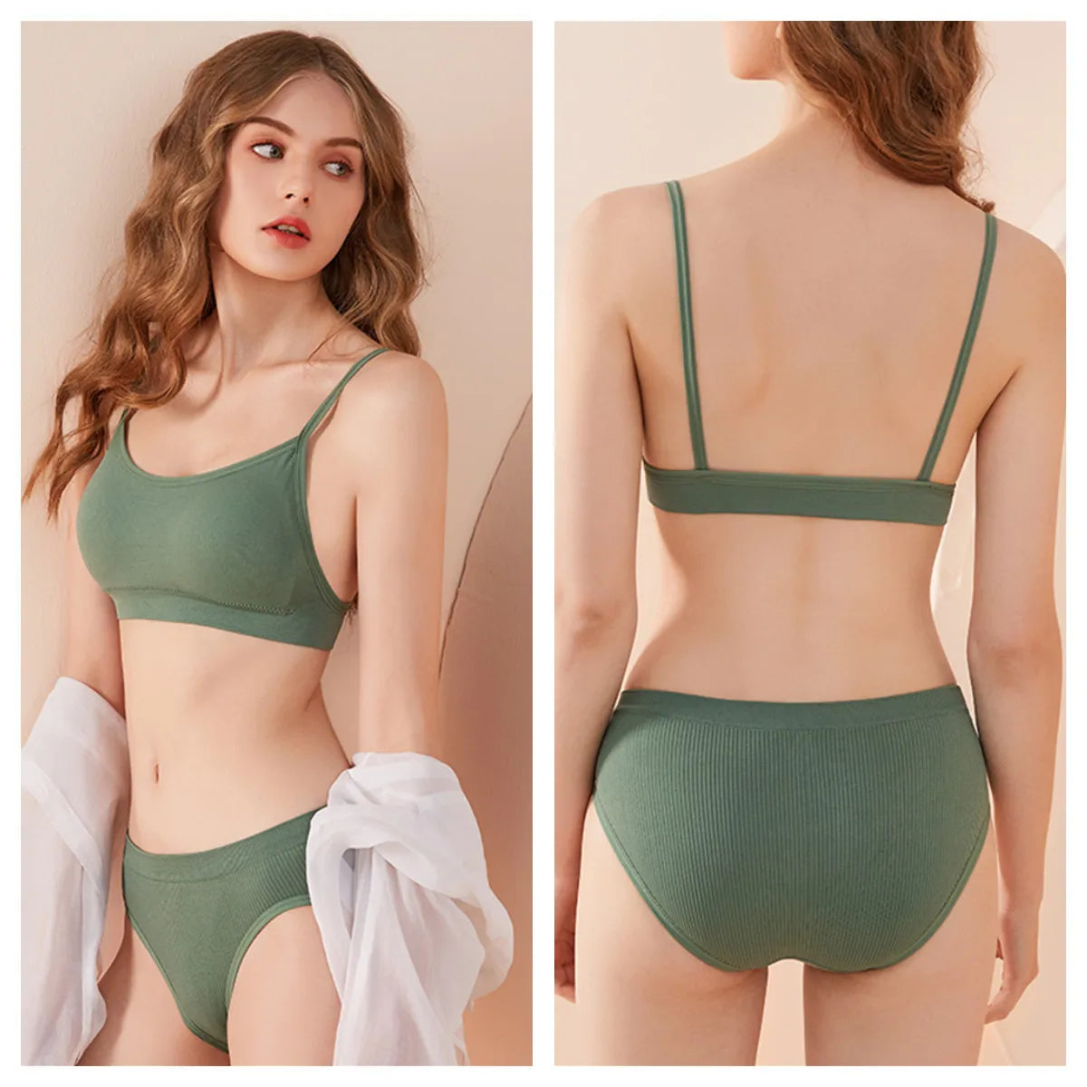 Women Seamless Bras Women's Bra Top Female Underwear Sexy Lingerie Removable Pad Bandeau Backless Fitness Top Wireless Bralette