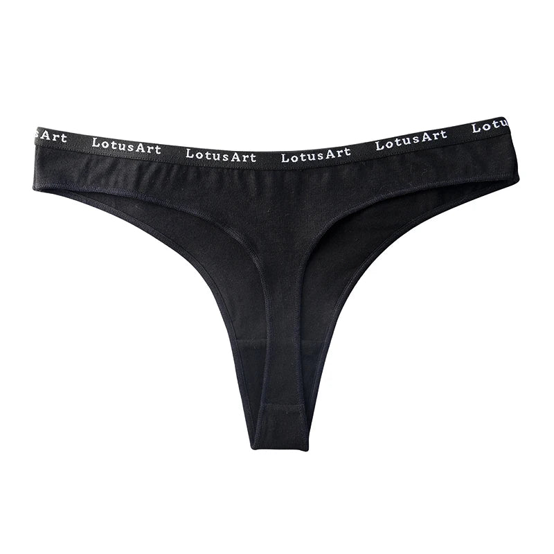 3Pcs/Set Cotton Panties Sexy G-string Low Rise Panties Women Seamless Underwear Set Female Underpants Breathable Lingerie Panty