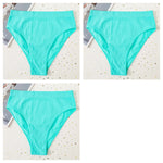 3Pcs/Set Seamless Panties Women High Waist Briefs High Cut Sports Bottom Underwear Female Stretch Rib Underpants Sexy Lingerie