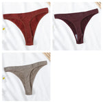 3PCS/Set Seamless G-string Panties Women Underwear Female Underpants Low Waist Thong Sexy Lingerie Seamless Sports Panties