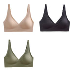 3Pcs/Set Seamless Bras Wire Free Brassiere Women Underwear Female Sexy Lingerie Plunge Underwear & Sleepwears Intimates