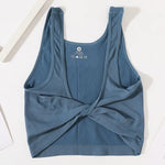 Women Rib Crop Top Seamless Tank Tops Sexy Underwear Deep V Streetwear Cropped Tee Summer Deep V Sports Camisole