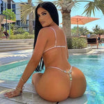 2026 Shiny Crystal Diamond Bikini Women Swimsuit Female Triangle Swimwear Two Pieces Bikini Set Micro String Bather Bathing Suit