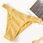 2PCS/Set Seamless Women Brazilian Panties Female Underpants High Leg Cut Underwear Sexy Lingerie Bikini Sports Briefs M-L