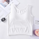 Women Tank Top Sexy Lingerie Female Camis Top Sleeveless Vest Underwear Knitted Top SexyTee Summer Tanks Padded Camisole