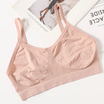 Women Tank Crop Top Female Seamless Underwear Backless No Pads Unlined Sexy Lingerie Comfort Woman Top Camisole