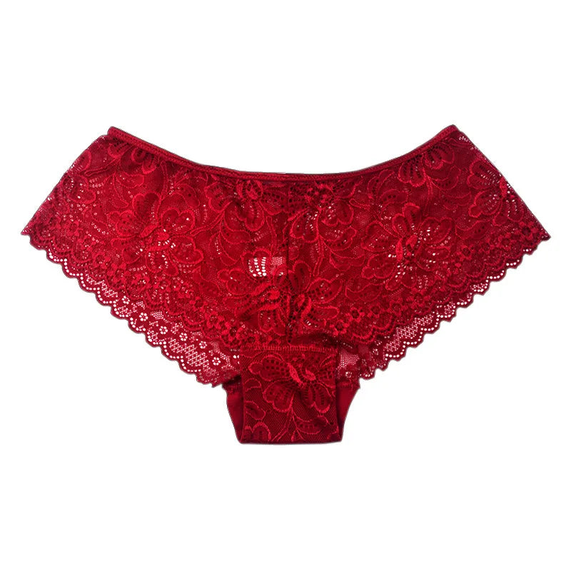 1PC Sexy Panties for Woman Sexy Underwear Breathable Lace Lingerie Female Briefs Comfy LacePantys Transparent Female Underpants