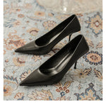 Pumps shoes Women Fashion Office Basic High Heels Work Lady Shoes Black Pink Green Thin Heels Brand Point Toe998
