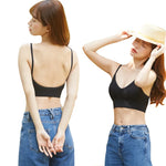 Women Tube Top U Back Crop Top Push Up Bra Sexy Lingerie Seamless Underwear Female Solid Color Sport Top Fitness Brassiere