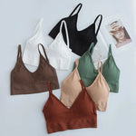Women Tube Top U Back Crop Top Push Up Bra Sexy Lingerie Seamless Underwear Female Solid Color Sport Top Fitness Brassiere