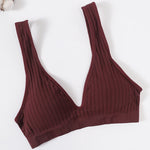 Seamless Bras For Women Push Up Bra V-Neck Bra Tops Female Non-wire Brassiere Sports Underwear Backless Sexy Lingerie S-XL