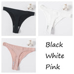 3Pcs/Set Women Brazilian Panties Low-Rise Thong Comfort T-back Underwear Sexy Lingerie High-Stretch G-string Multi Color M-XL