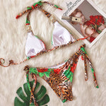 Halter Rhinestone Diamond Bikini Women Swimsuit Female Bikinis Metal Chain Swimwear Two Pieces Bikini Set Bathing Suit Swim Lady