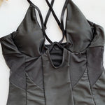 2026 Underwired Mesh High Cut Women Swimwear One Piece Swimsuit Female Hollow Out Monokini Bather see through Bathing Suit Swim