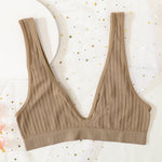 Seamless Tube Top Push-up Bras for Women Deep V Neck Underwear Low Back Brassiere Unlined Sexy Lingerie Crop Top Women Bralette