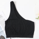 One Shoulder Tube Top Women Tops Seamless Underwear Sexy Sleeveless Lingerie Womens Crop Top Streetwear Fashion Camisole