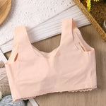 Breathable Latex Bra Seamless Women’s Underwear Sexy Push Up Bralette With Pad Vest Top Comfortable Lace Sleep Brassiere