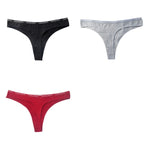 3Pcs/Set Cotton Panties Sexy G-string Low Rise Panties Women Seamless Underwear Set Female Underpants Breathable Lingerie Panty