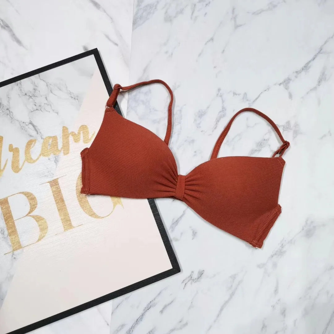 Push Up Bra Wire Free Bras For Women Sexy Padded Bralette A B Cup Bra Female Brassiere Seamless Underwear Ladies Lingerie