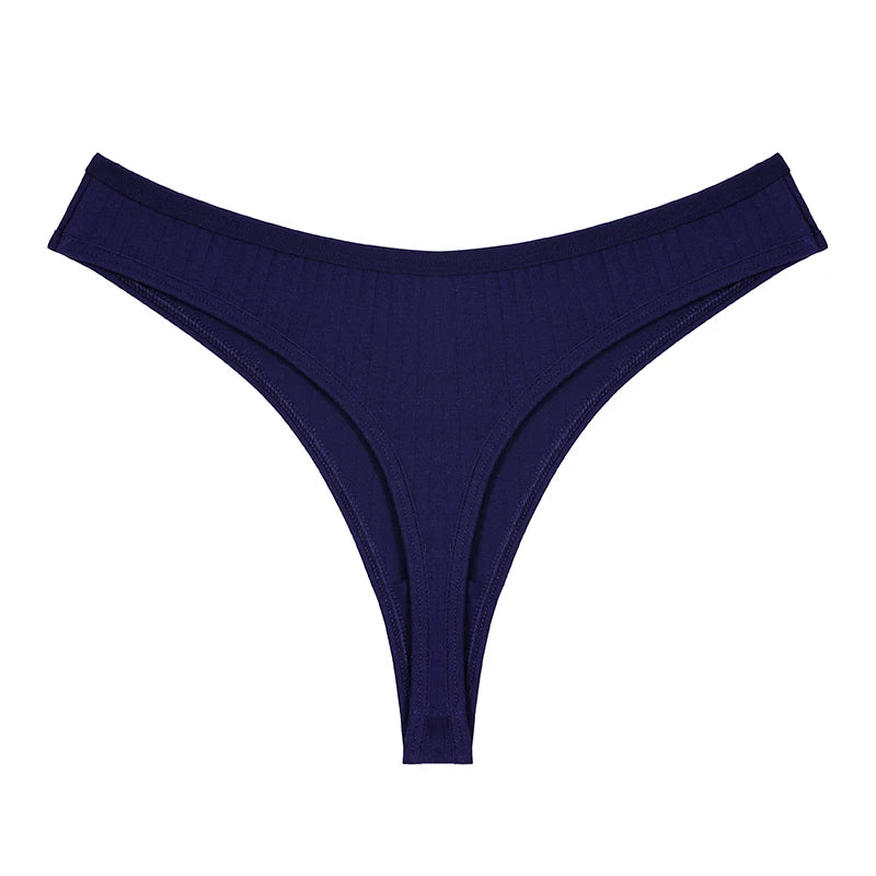 Women Cotton Thongs Panties Sexy Low Waist T-Back G-string Underpants Thongs Girls S-XL Intimates Lingerie Breathable Bikini New