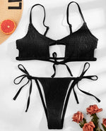 Sexy Hollow Out Micro Thong Bikini Women Swimwear Female Swimsuit Two-pieces Bikini Set Brazilian Bather Bathing Suit Swim Lady