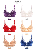 B C D Cup 75-105 Big Size Wire Free Bra Push Up Bra Lace Hollow Out Wireless Lace Underwear Sexy Ultra Thin Transparent Bra 105D