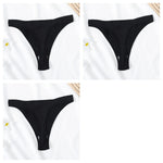 3PCS/Set Seamless G-string Panties Women Underwear Female Underpants Low Waist Thong Sexy Lingerie Seamless Sports Panties