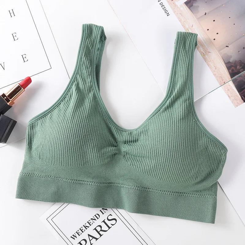 Seamless Bras For Women Push-Up Bra Sport Underwear Top Comfort Non-wire Padded Bralette Sexy Lingerie Daily Intimates M-L