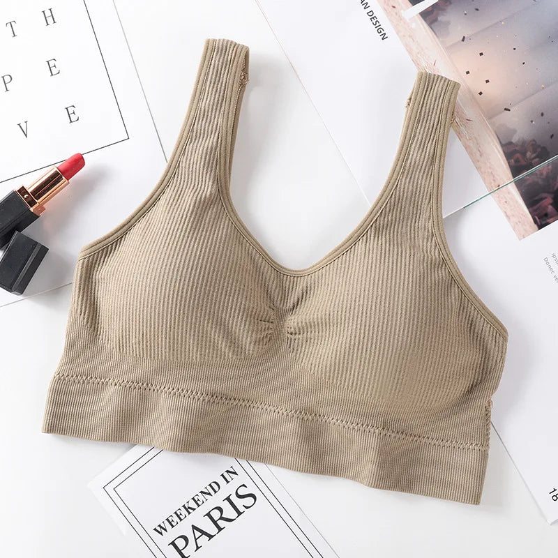 Seamless Bras For Women Push-Up Bra Sport Underwear Top Comfort Non-wire Padded Bralette Sexy Lingerie Daily Intimates M-L