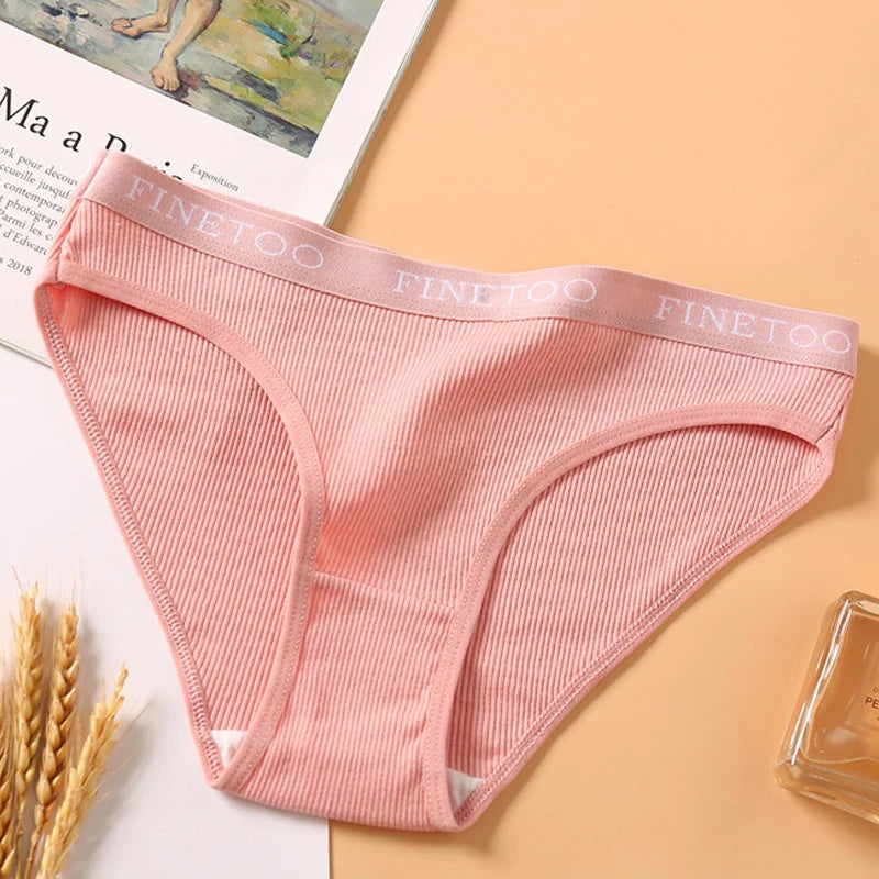 1Pc Cotton Women Panties Big Size M-2XL Briefs Sexy Brand Band Low Waist Underwear Ladies Fashion Panty Girls Intimates Lingerie