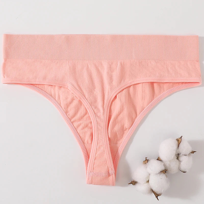 2Pcs/Set Women Panties High Waist Panties Sexy Bodyshaper Thongs Female Underpants Seamless Underwear Sports G-string Intimates